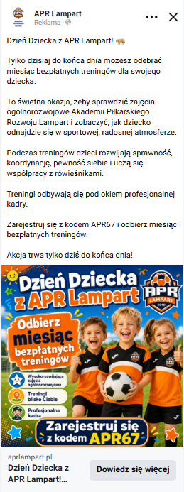 Kreacja — Dzień dziecka / APR Lampart